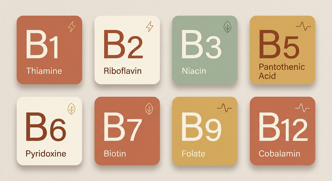Vitamin B1 to B12: The Complete List of B Vitamin Names, Explained