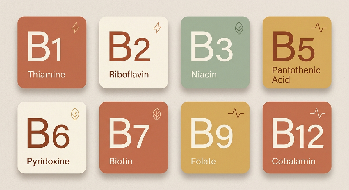 Vitamin B1 to B12: The Complete List of B Vitamin Names, Explained