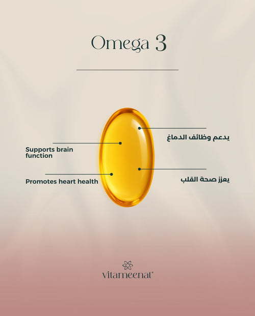 Omega 3 description - Daily Essentials - All in One Vitamin Box - Vitameenat